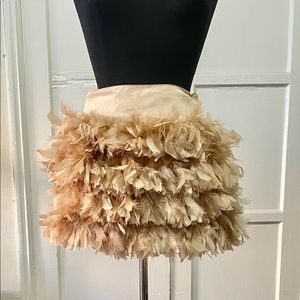 “BEBE” Feather Mini Skirt
